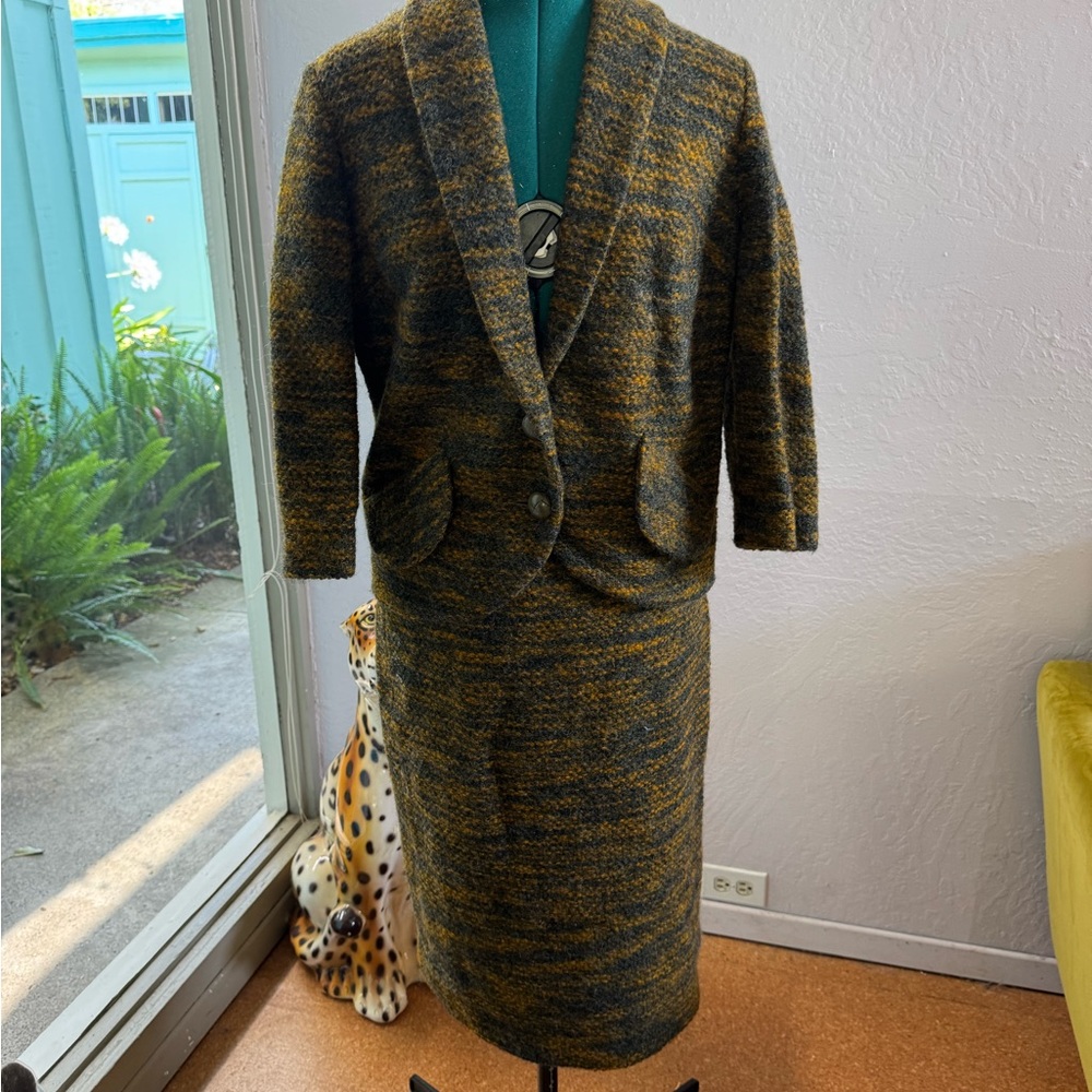 Vintage 60’s Wool Blend Skirt Suit XS